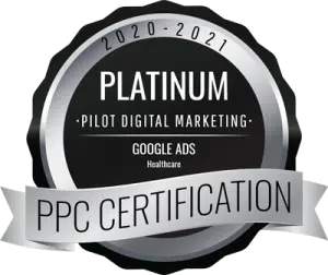 Platinum PPC Certification for Google Ads Healthcare.
