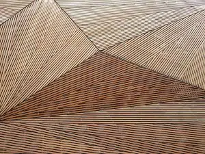 Abstract wooden structure