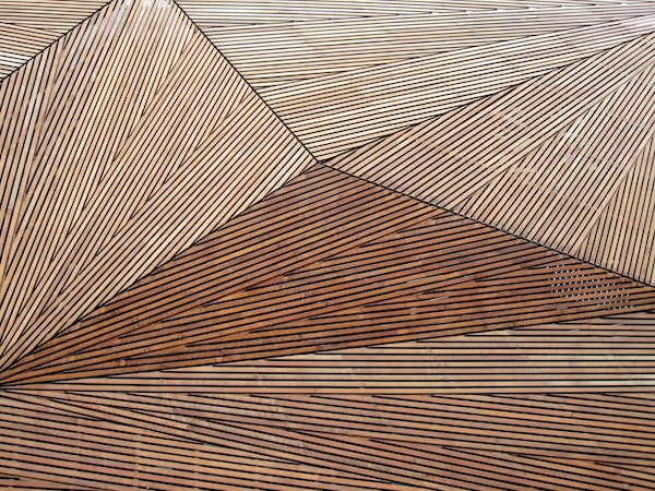 Abstract wooden structure