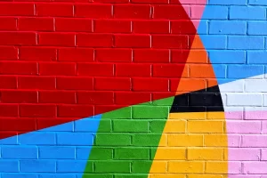 colorful brick abstract