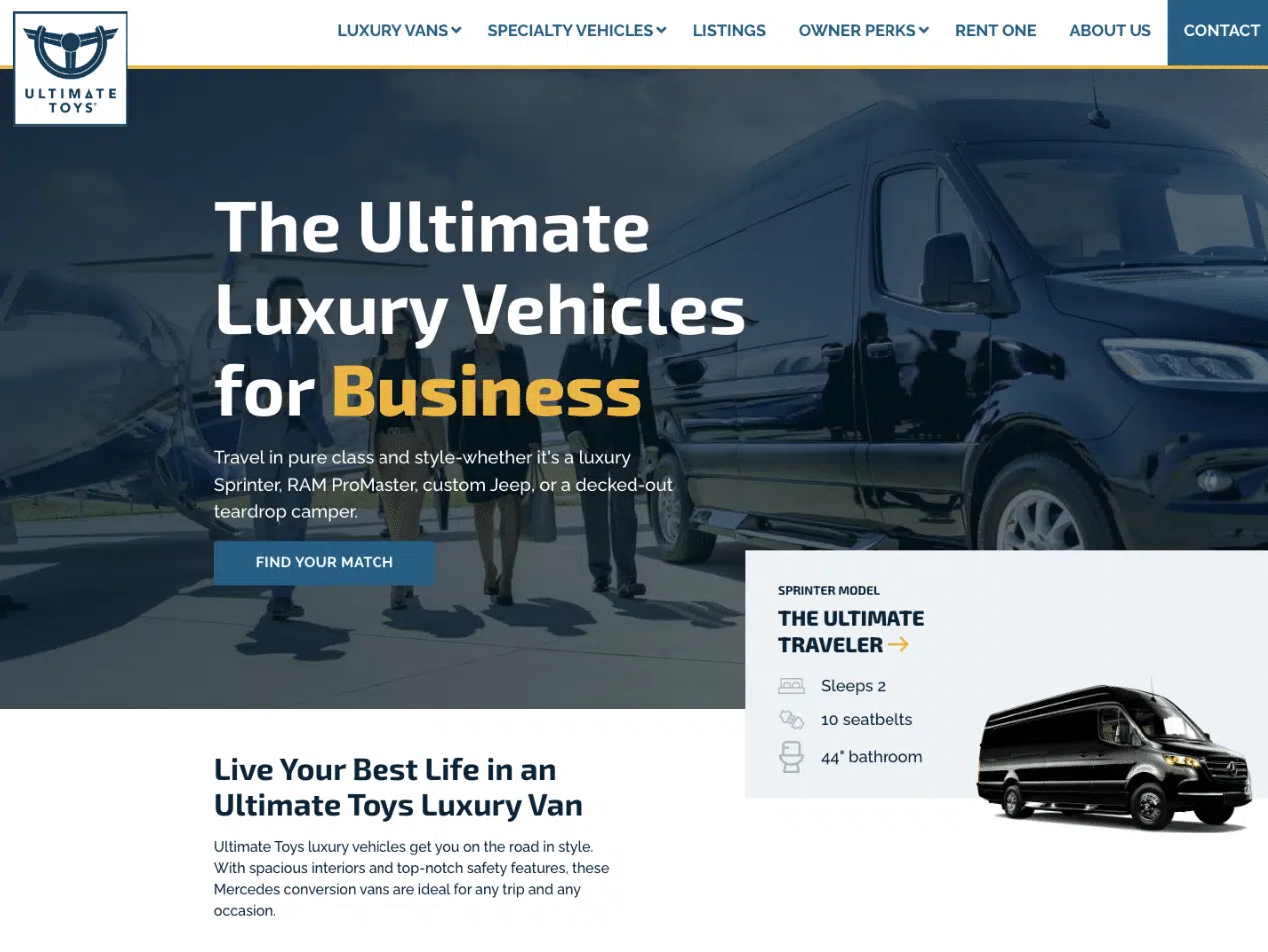 new homepage of ultimatetoys.com