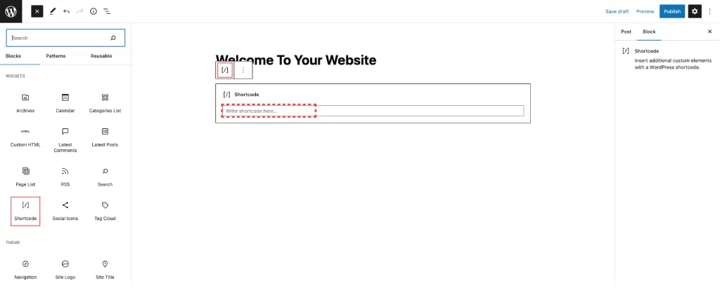 Diagram depicting Code Block Toolbar Options