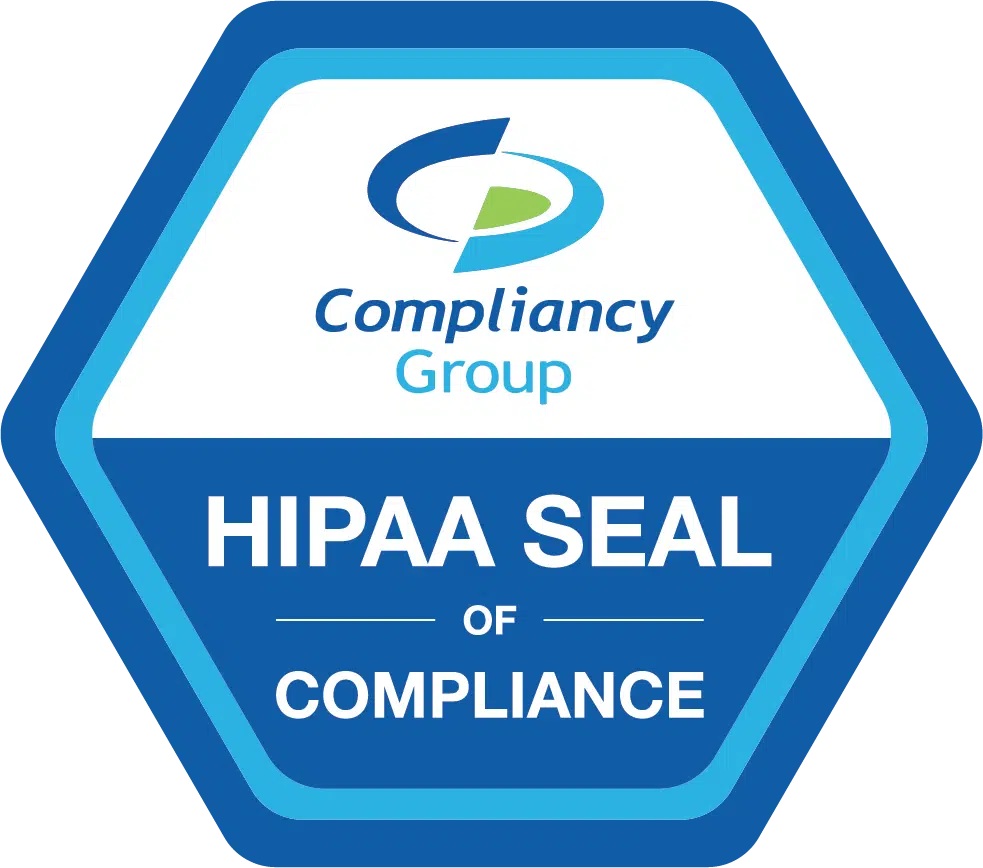 HIPAA compliance badge from Compliancy Group